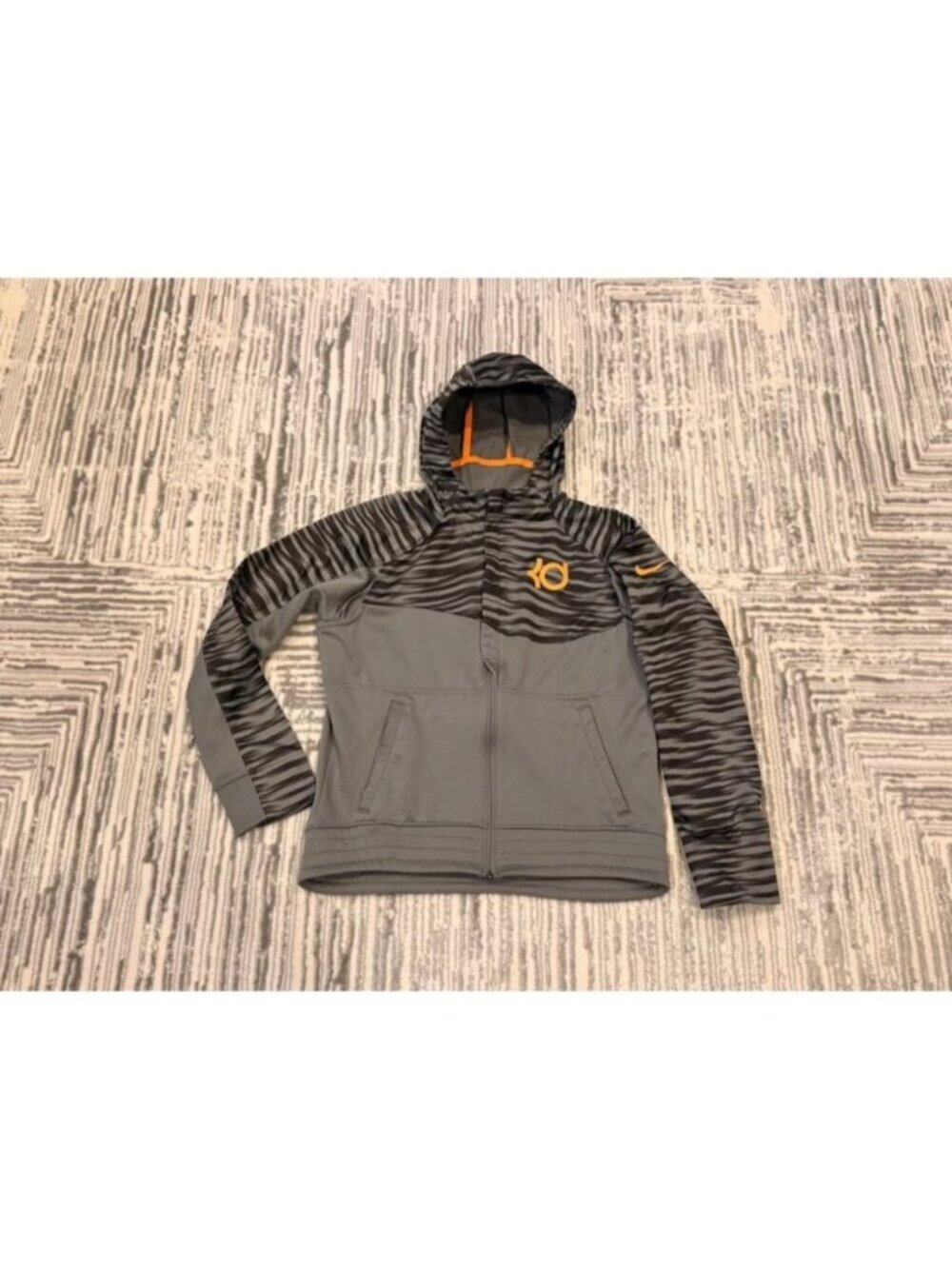 NEW Nike boys youth XL gray/black full zip jacket MSRP $75